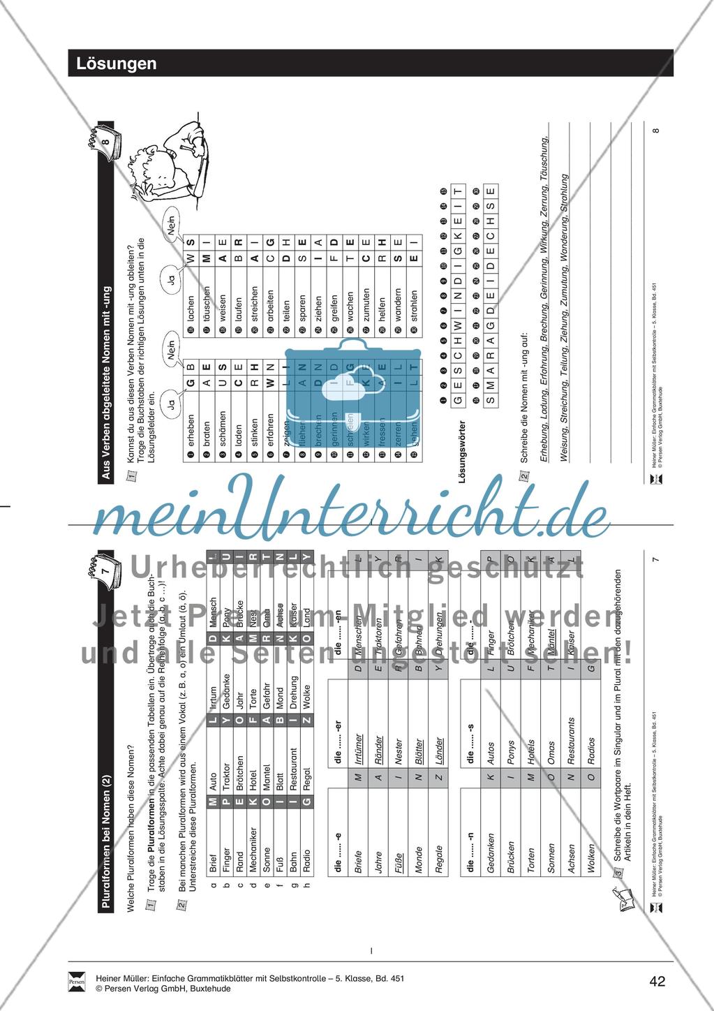 Aus Adjektiven abgeleitete Nomen mit -ing und -keit: Übung + Lösung Preview 2