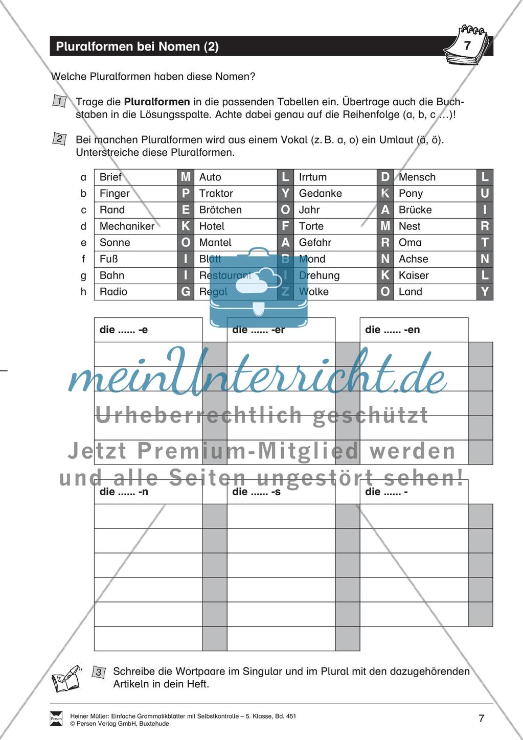 Aus Verben abgeleitete Nomen mit -ung: Übung + Lösung Preview 1