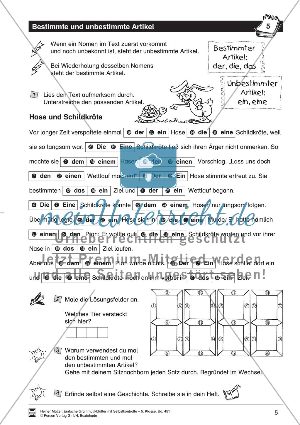 Pluralformen bei Nomen: Übung + Lösung Preview 1