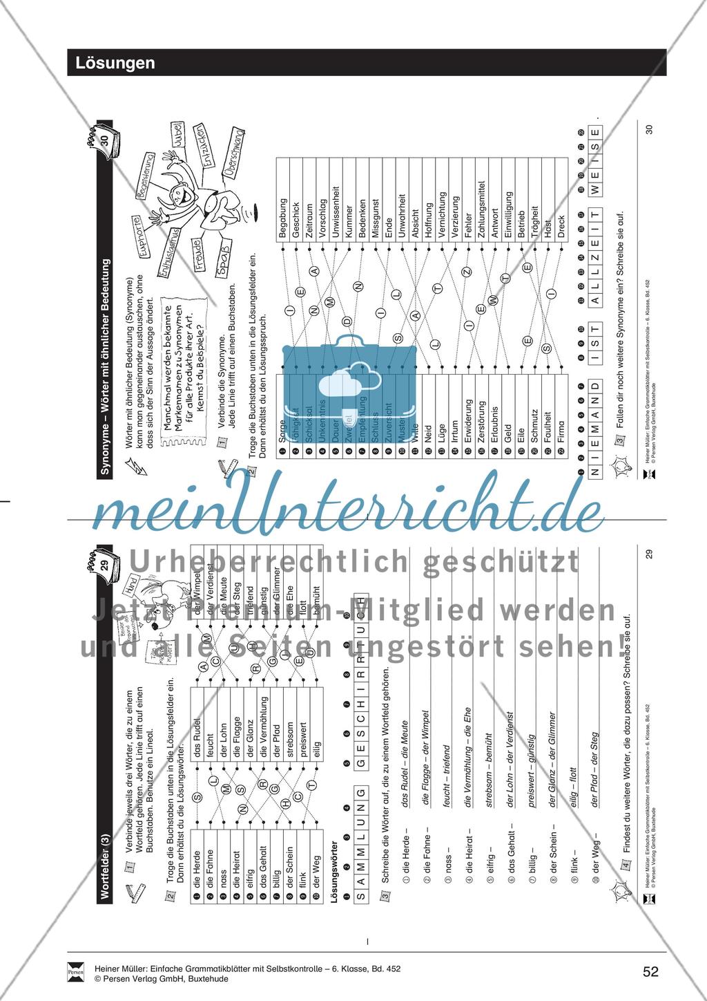 Antonyme/Gegenteile: Übungen und Lösung Preview 2