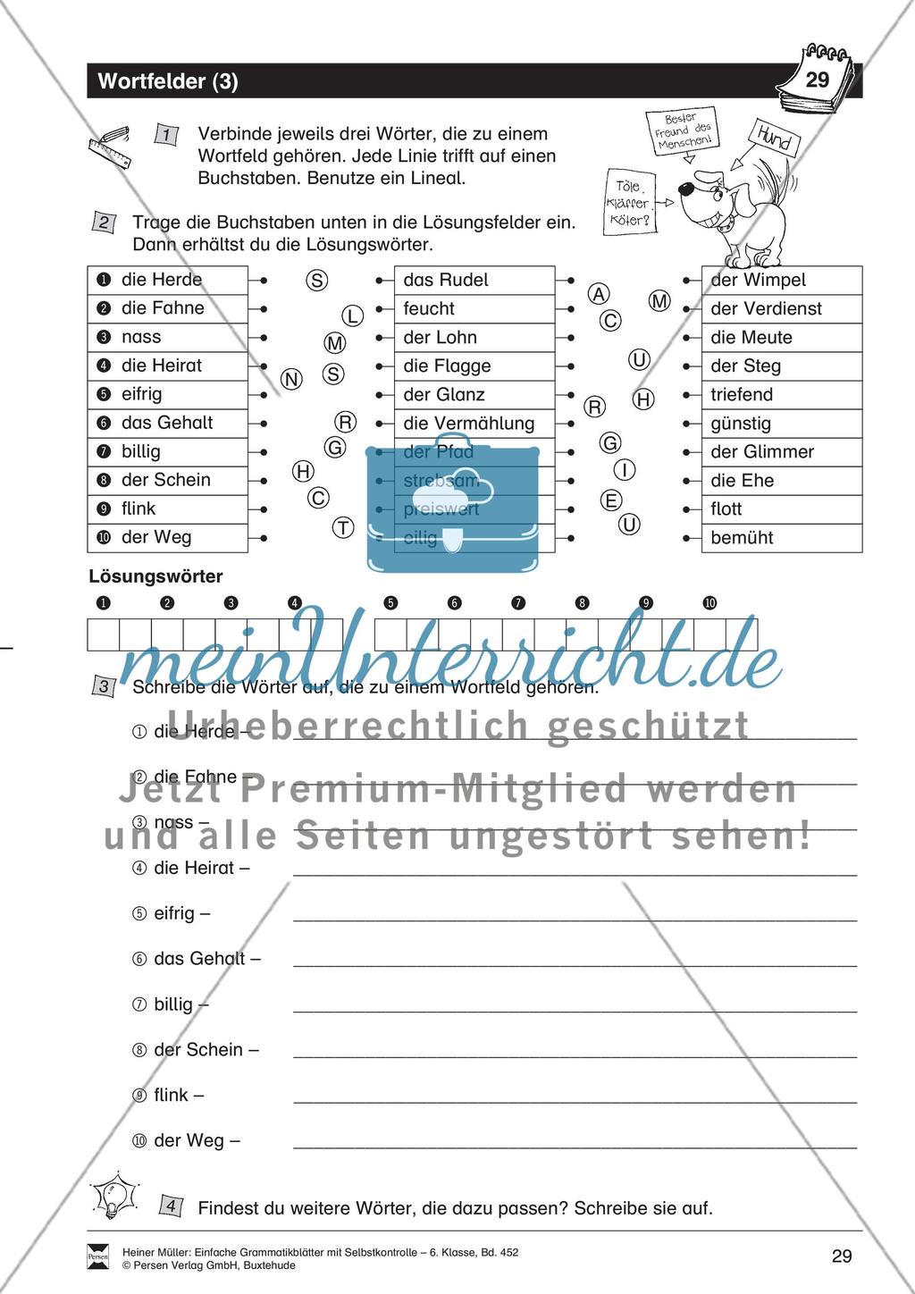 Synonyme: Übungen und Lösung Preview 1