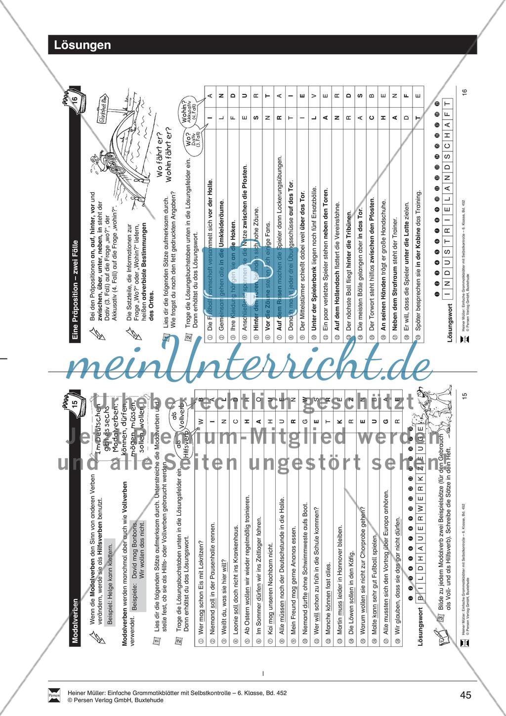 Personalpronomen in verschiedenen Fällen: Übungen und Lösung Preview 2