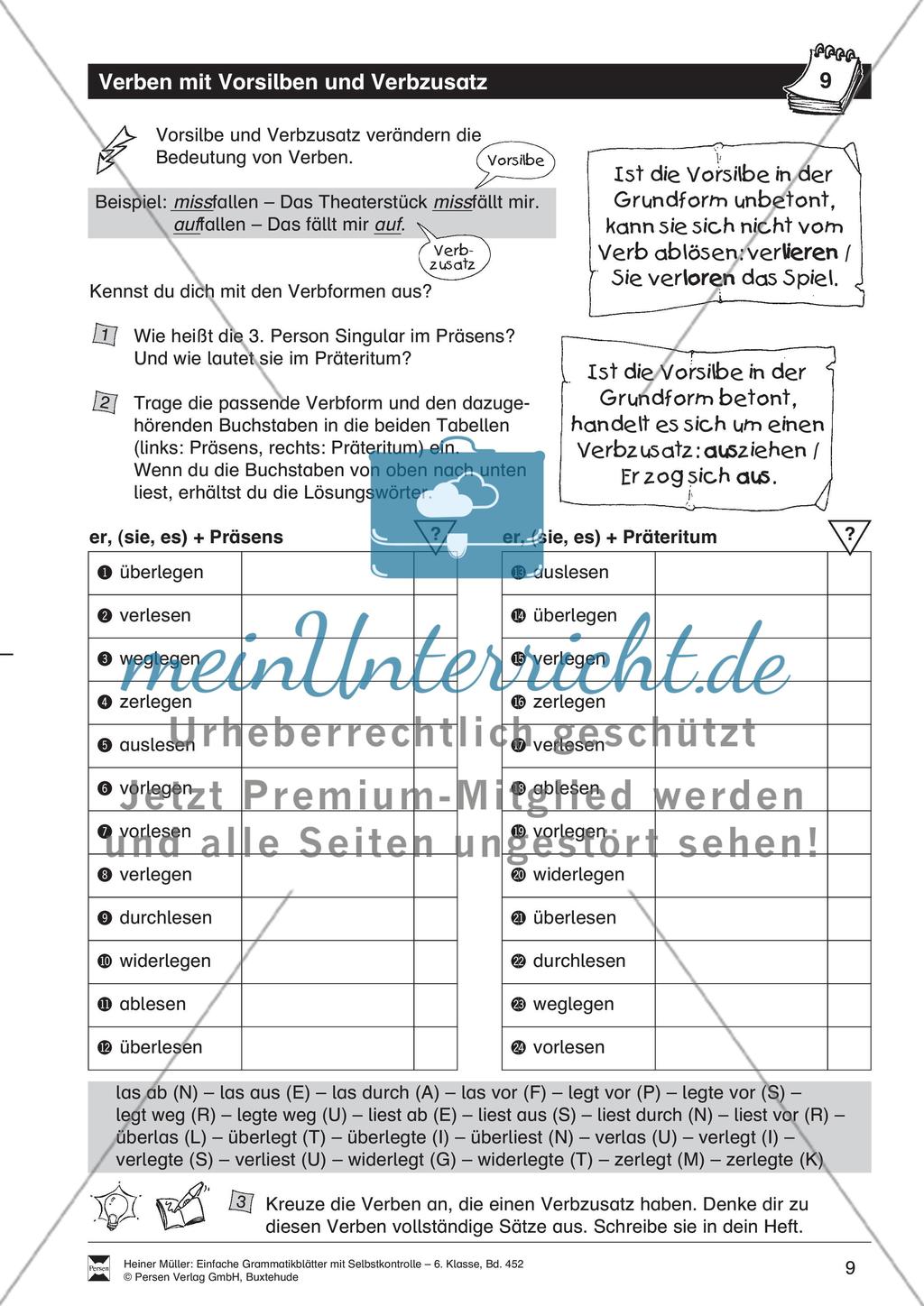 Zeitformen gemischt: Übungen und Lösung Preview 1