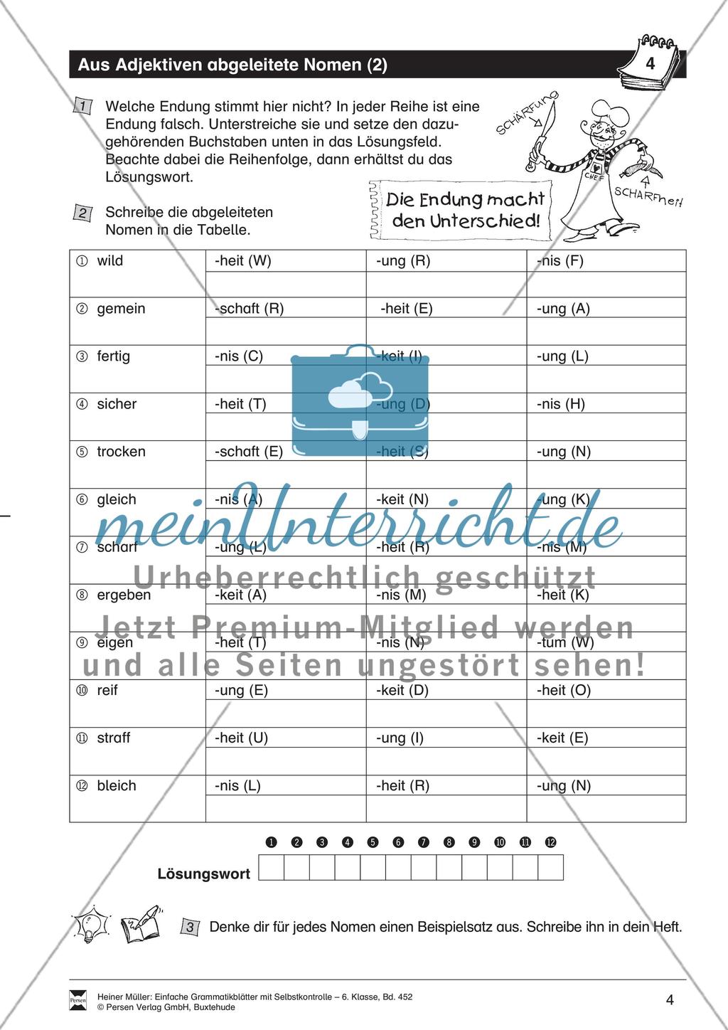 Aus Adjektiven abgeleitete Verben: Übungen und Lösung Preview 1