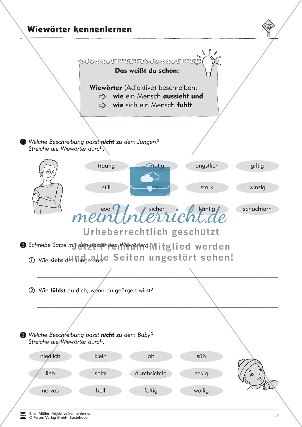 Adjektive kennenlernen