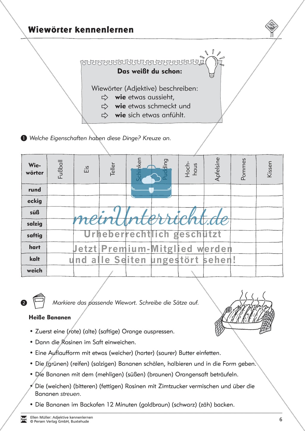 Adjektive kennenlernen