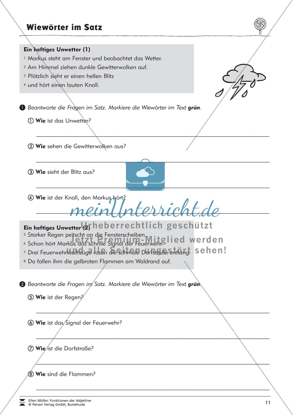 Funktionen der Adjektive:
