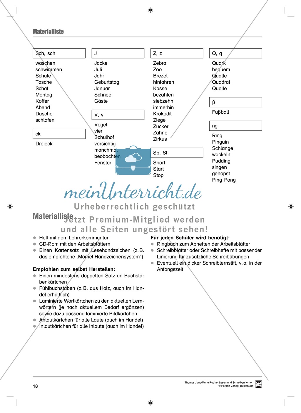 Lesen und Schreiben lernen mit geistig behinderten Kindern: Übungsvorschläge zum Umgang mit Lernwörtern und Lesetexten Preview 5
