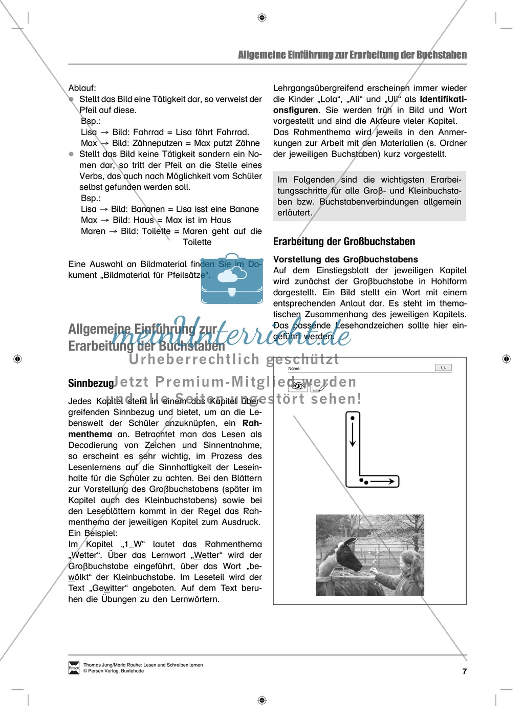 Lesen und Schreiben mit geistig behinderten Kindern Lernen: Namen merken Preview 3