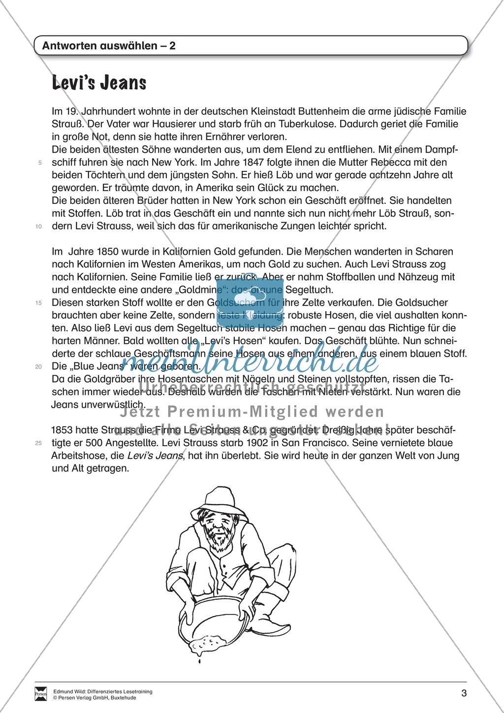 Lesetraining, Thema