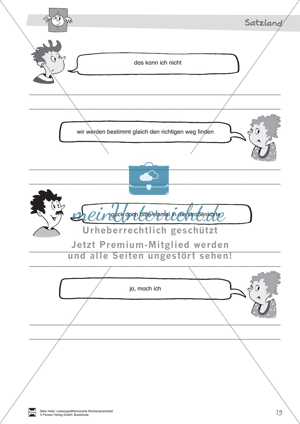 Leistungsdifferenzierte Wochenplanarbeit Rechtschreibung und Textarbeit: Übungen innerhalb einer Fantasiereise (in 3 Niveaustufen) und Lösungen Preview 14