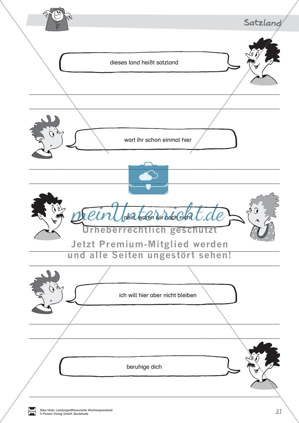 Leistungsdifferenzierte Wochenplanarbeit Rechtschreibung und Textarbeit: Übungen innerhalb einer Fantasiereise (in 3 Niveaustufen) und Lösungen Preview 16