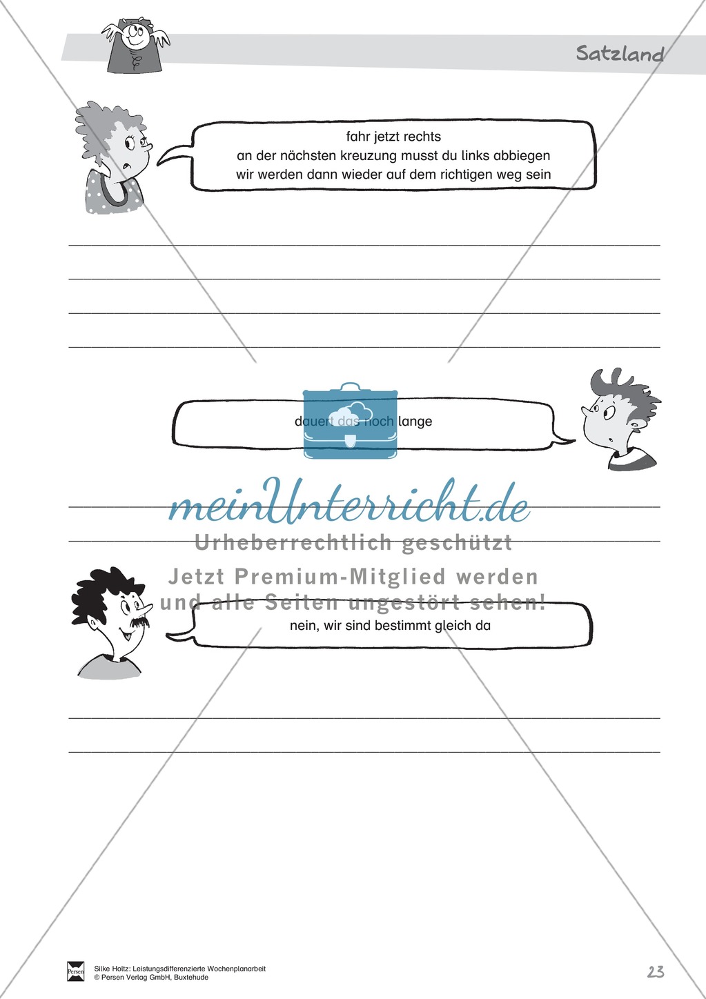 Leistungsdifferenzierte Wochenplanarbeit Rechtschreibung und Textarbeit: Übungen innerhalb einer Fantasiereise (in 3 Niveaustufen) und Lösungen Preview 18