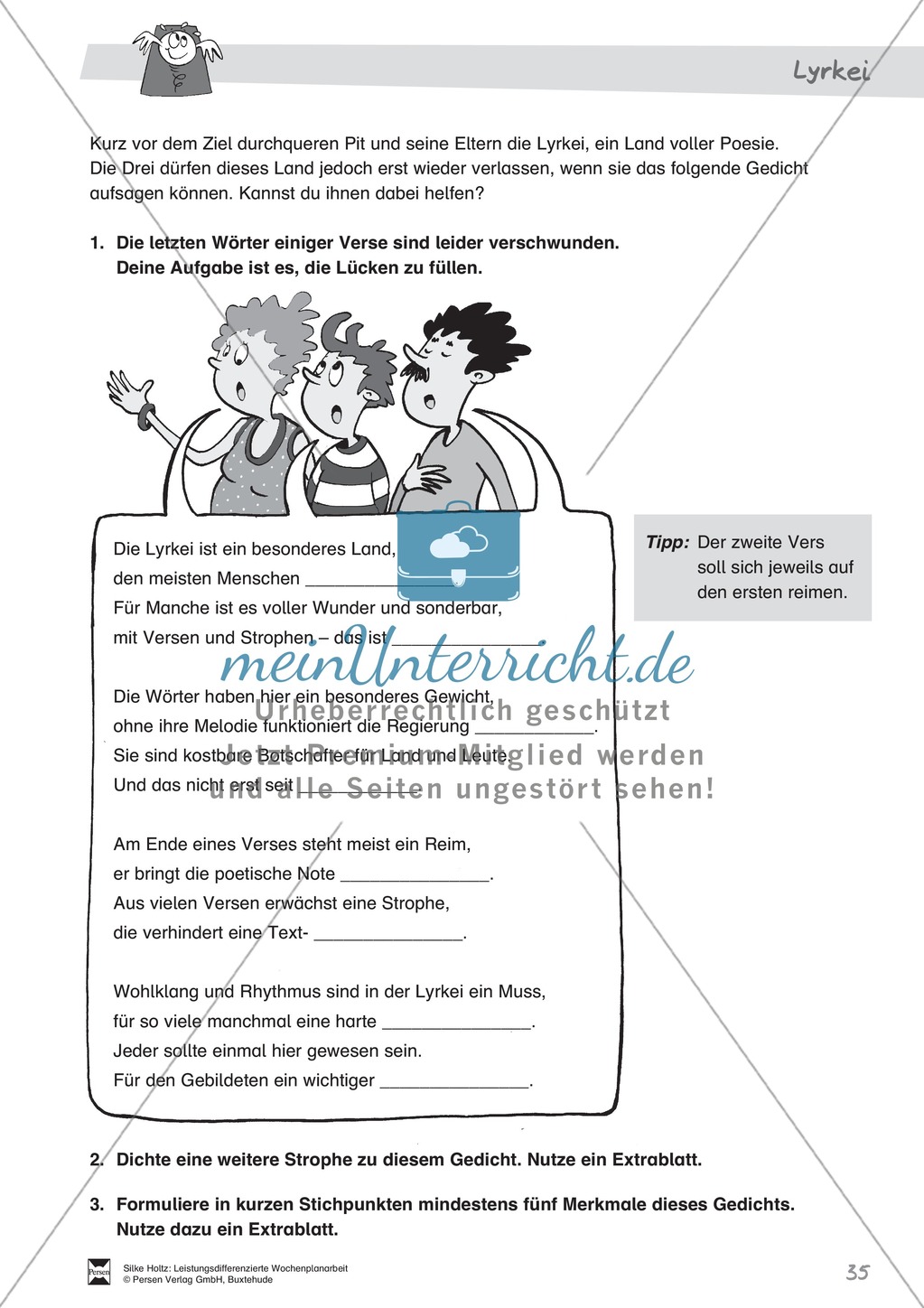 Leistungsdifferenzierte Wochenplanarbeit Rechtschreibung und Textarbeit: Übungen innerhalb einer Fantasiereise (in 3 Niveaustufen) und Lösungen Preview 30