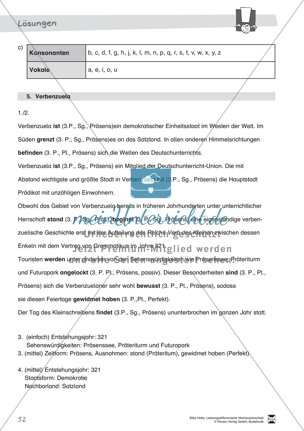 Leistungsdifferenzierte Wochenplanarbeit Rechtschreibung und Textarbeit: Übungen innerhalb einer Fantasiereise (in 3 Niveaustufen) und Lösungen Preview 47