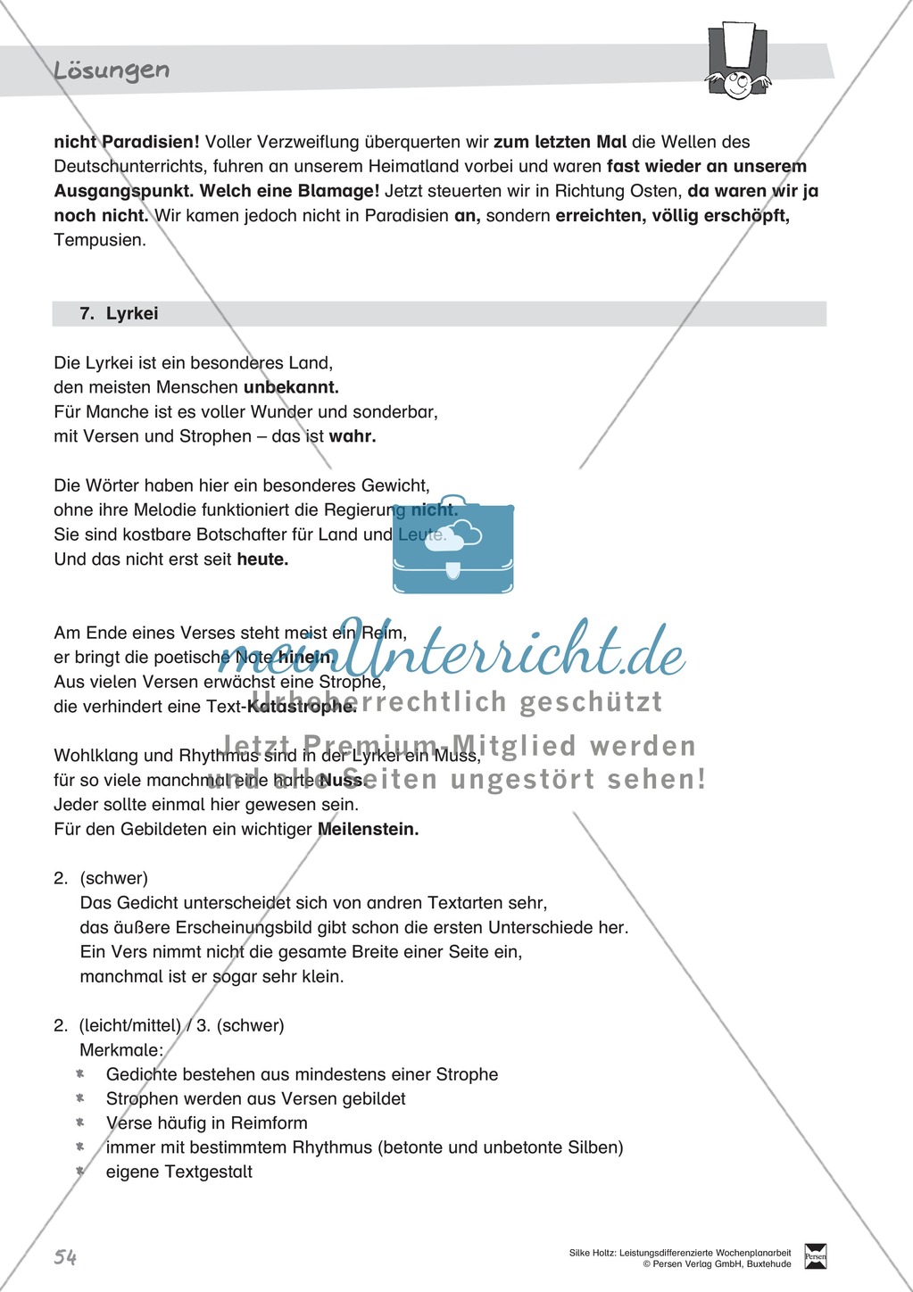 Leistungsdifferenzierte Wochenplanarbeit Rechtschreibung und Textarbeit: Übungen innerhalb einer Fantasiereise (in 3 Niveaustufen) und Lösungen Preview 49