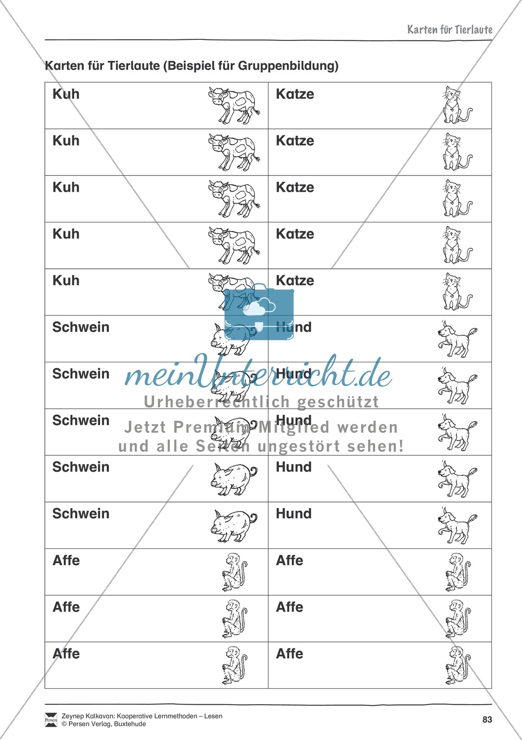 Kooperative Leseförderung: Arbeitshilfen + Symbolkarten für Gruppeneinteilung Preview 2