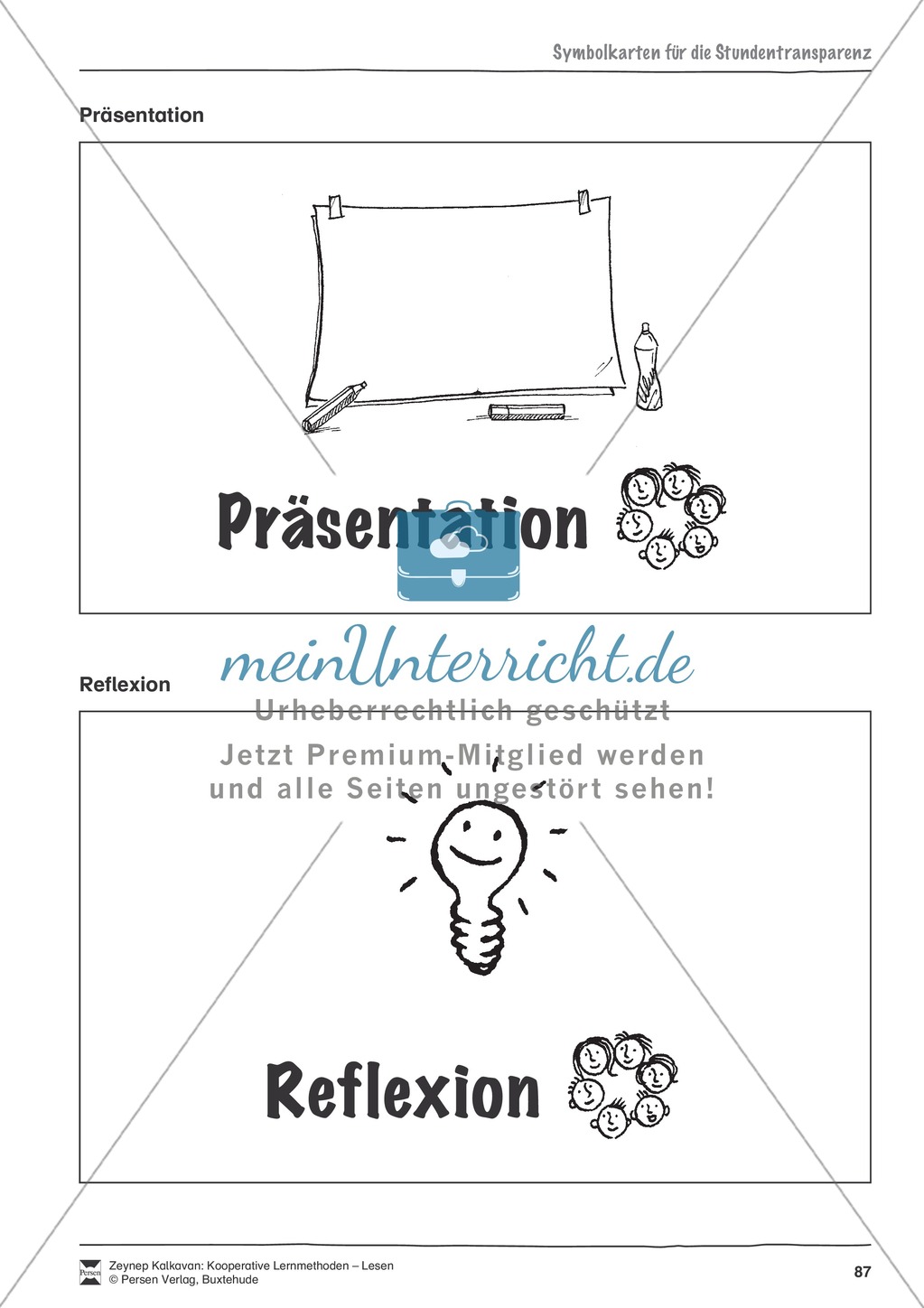 Kooperative Leseförderung: Arbeitshilfen + Symbolkarten für Gruppeneinteilung Preview 6