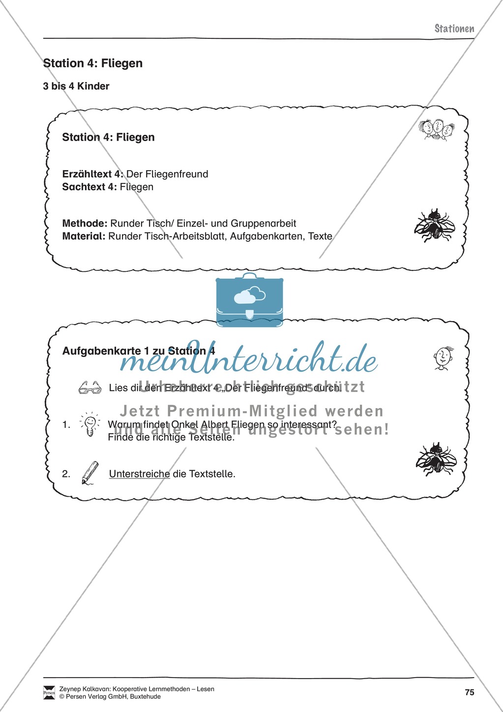 Unterrichtsbeispiele: Erzähl- und Sachtexte am Beispiel einer Tierkartei: Arbeitshinweise und Arbeitsblätter Preview 10
