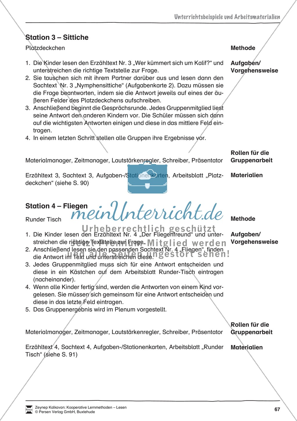 Unterrichtsbeispiele: Erzähl- und Sachtexte am Beispiel einer Tierkartei: Arbeitshinweise und Arbeitsblätter Preview 2