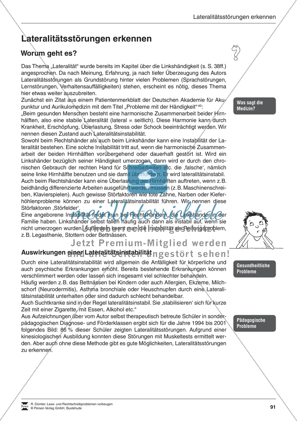 Bausteine für die Reparatur: Lateralitätsstörungen erkennen Preview 1