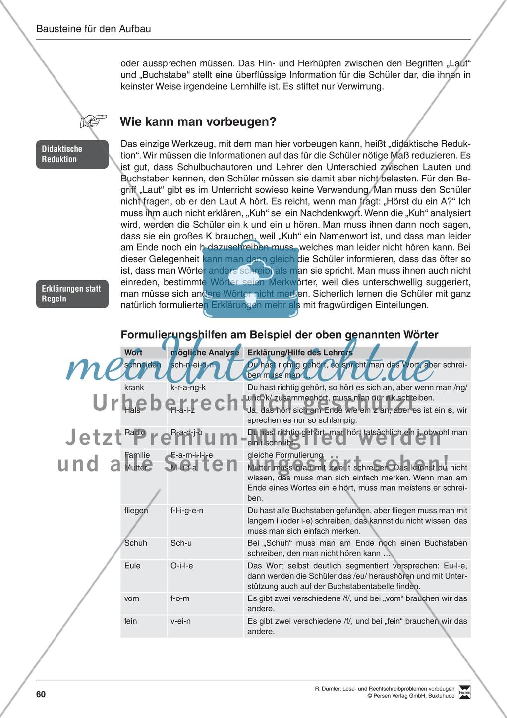 Bausteine für den Aufbau: Verwirrung der Schüler vermeiden Preview 3