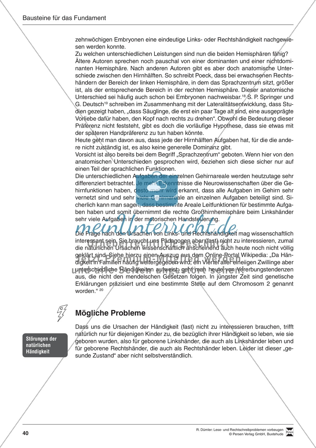 Bausteine für das Fundament: Noch mehr Sicherheit bei der Schrift, Merkblatt für Eltern Preview 4