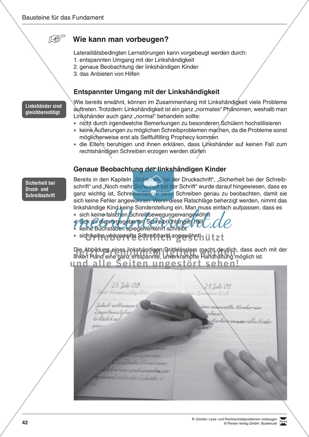 Bausteine für das Fundament: Noch mehr Sicherheit bei der Schrift, Merkblatt für Eltern Preview 6