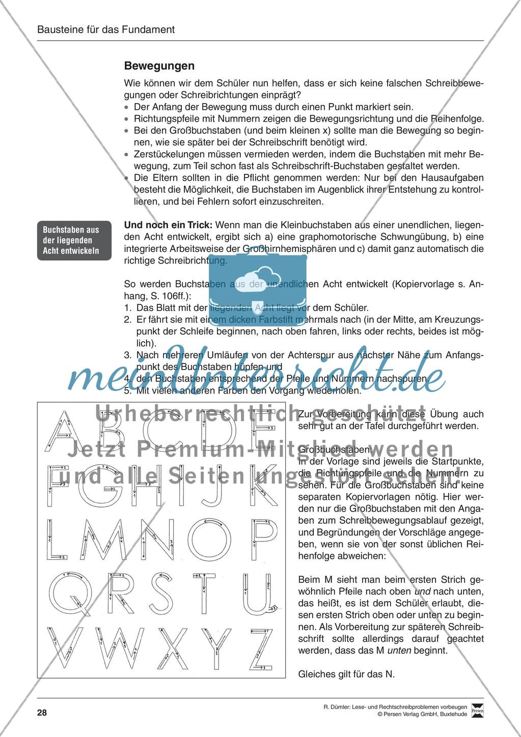 Bausteine für das Fundament: Sicherheit bei der Druckschrift, Merkblatt für Eltern Preview 3