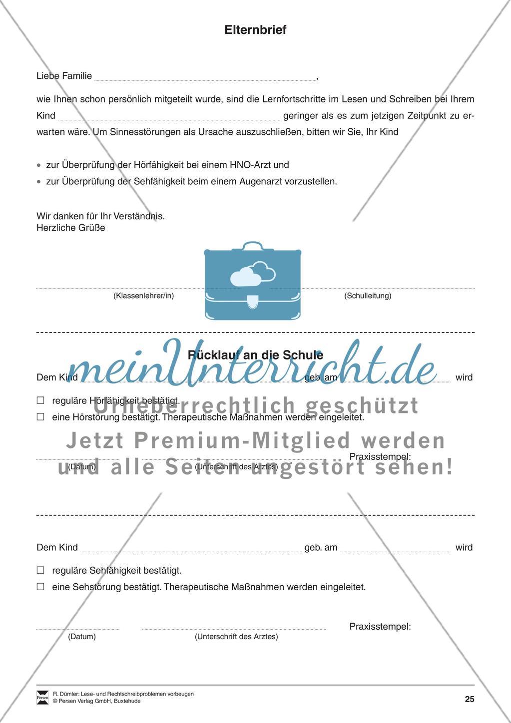 Bausteine für das Fundament: Erziehung zur Schriftsprachkultur, Merkblätter Eltern und Elternbrief Preview 5