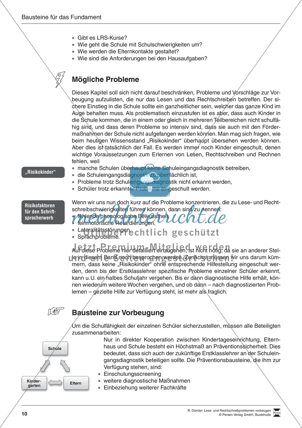 Bausteine für das Fundament: Beobachtungsbögen Preview 3
