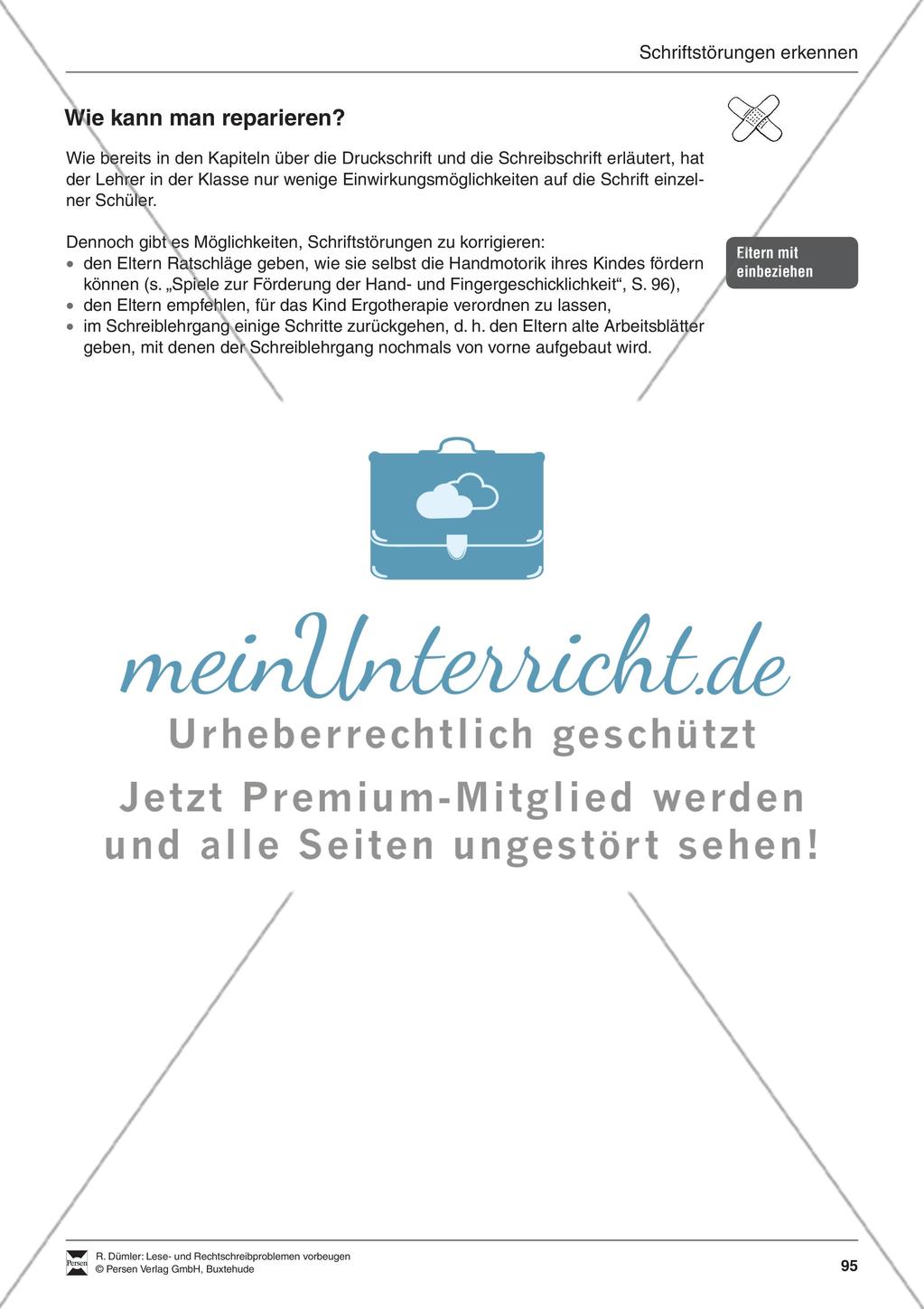 Bausteine für die Reparatur: Schriftstörungen erkennen Preview 2