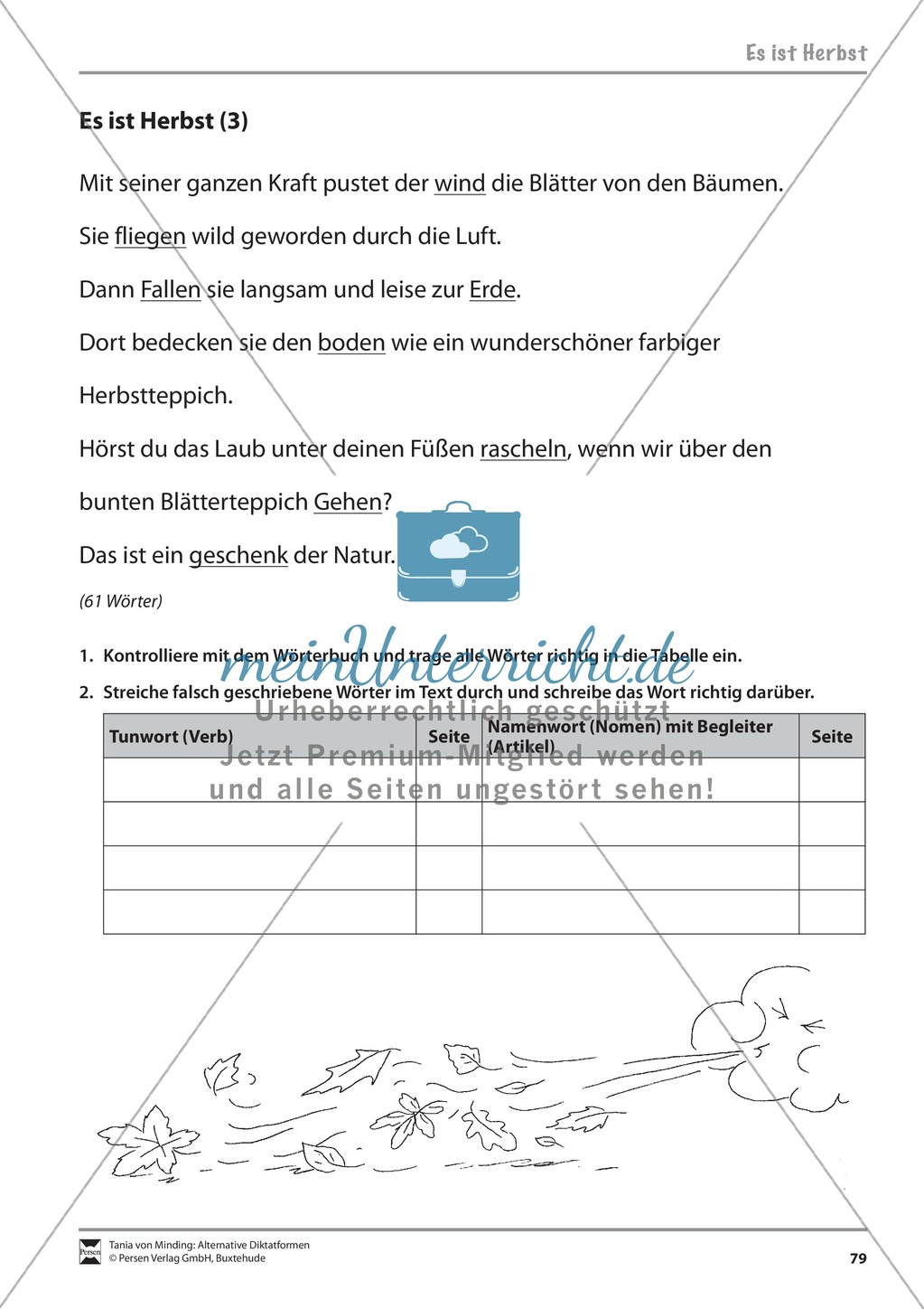 Wörterbucharbeit: Texte und Aufgaben + Lösungen Preview 18