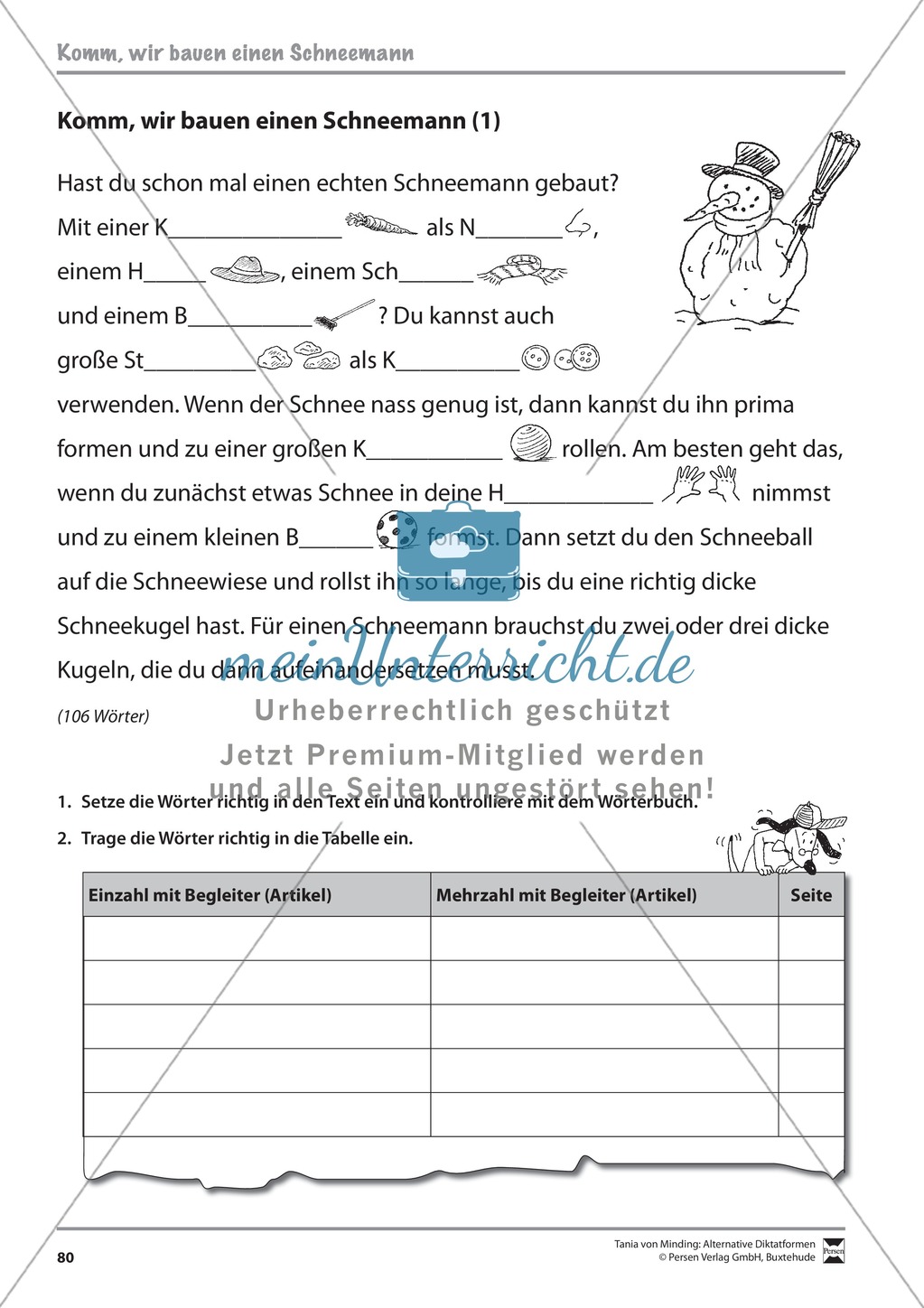Wörterbucharbeit: Texte und Aufgaben + Lösungen Preview 19