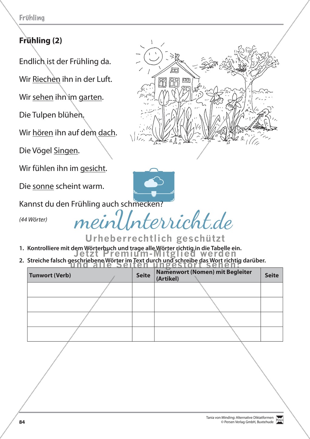 Wörterbucharbeit: Texte und Aufgaben + Lösungen Preview 23