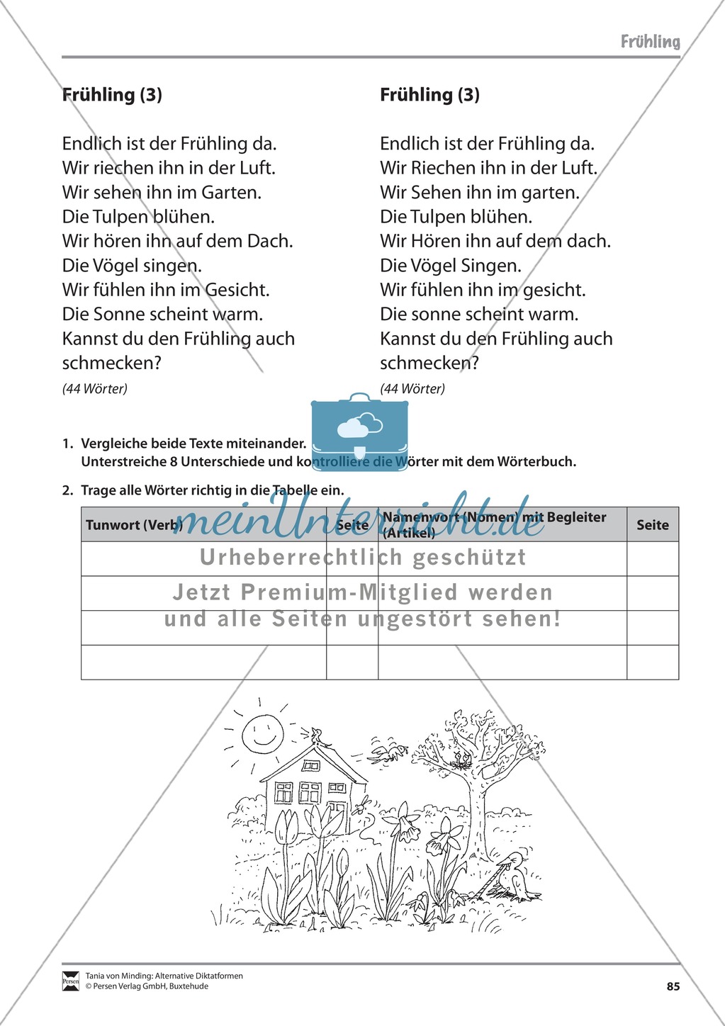 Wörterbucharbeit: Texte und Aufgaben + Lösungen Preview 24