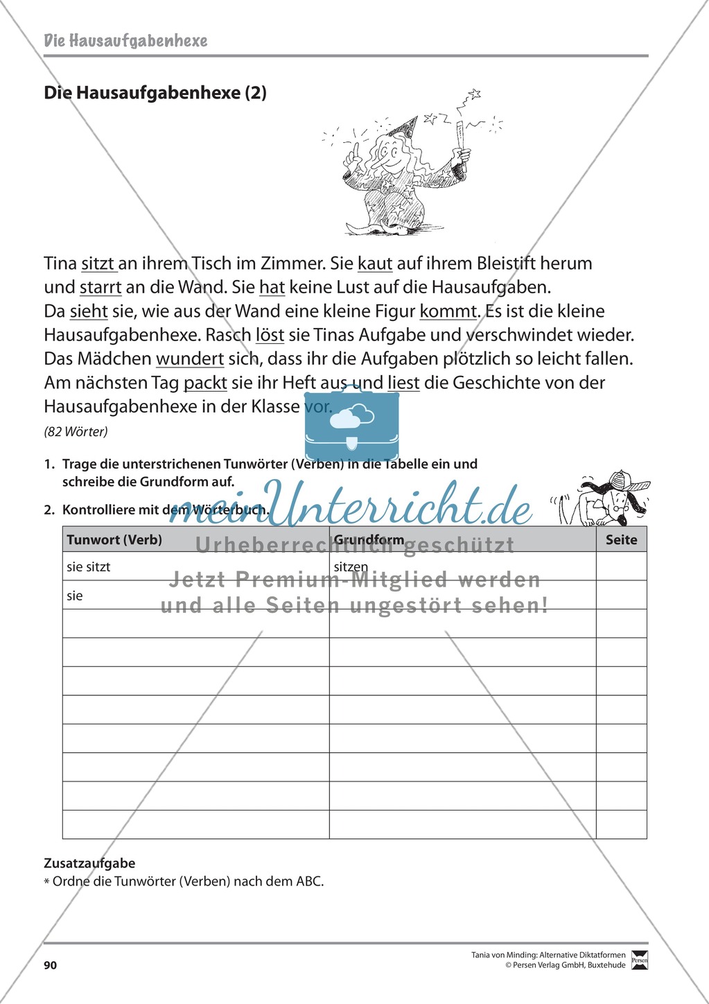 Wörterbucharbeit: Texte und Aufgaben + Lösungen Preview 29