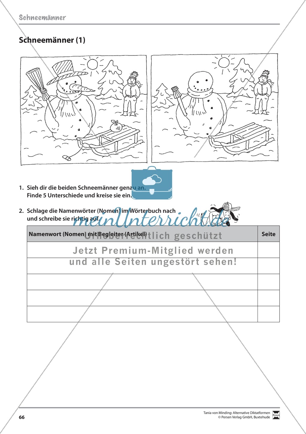 Wörterbucharbeit: Texte und Aufgaben + Lösungen Preview 5