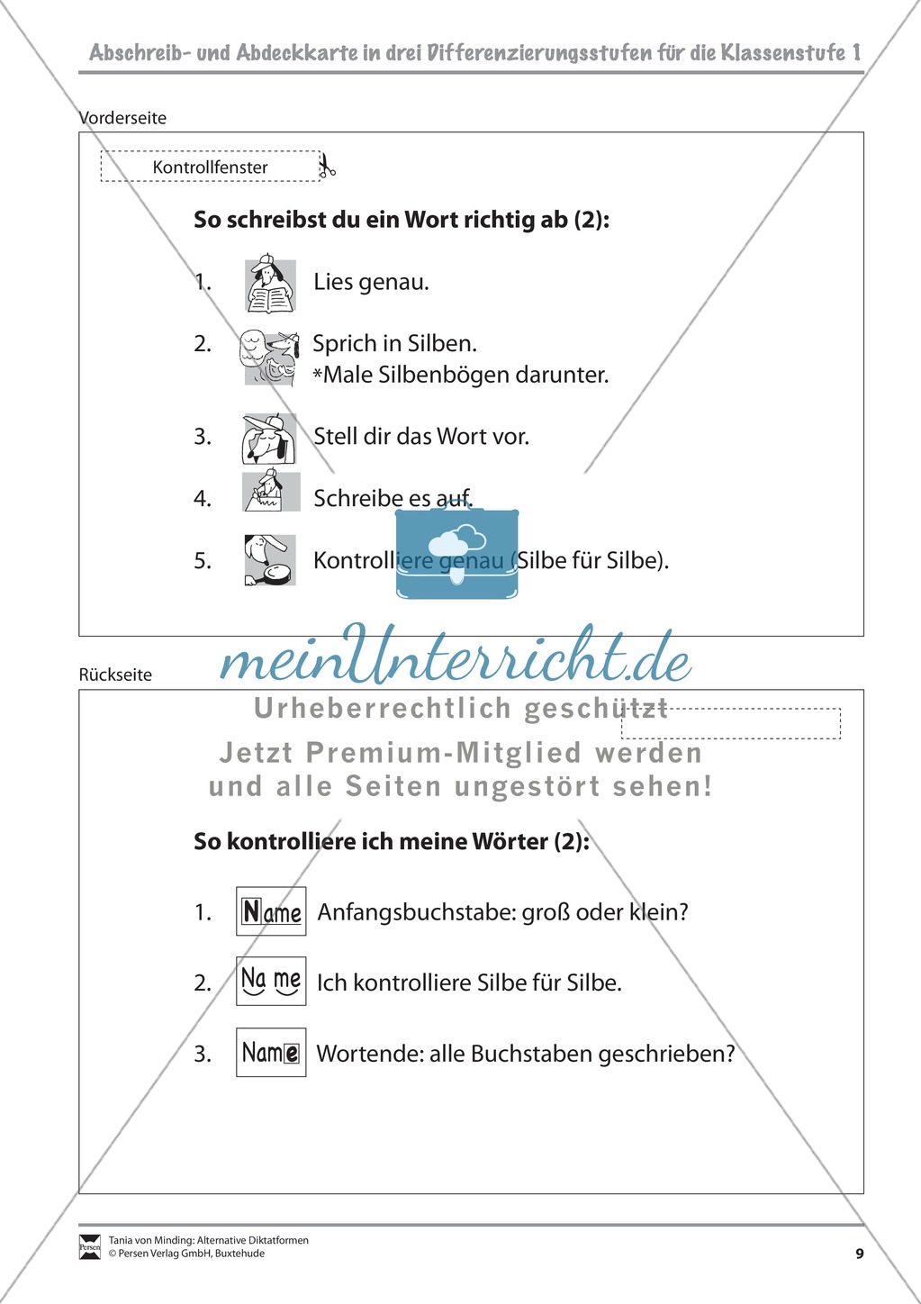 Die Abschrift - Abschreib- und Abdeckkarten Preview 2