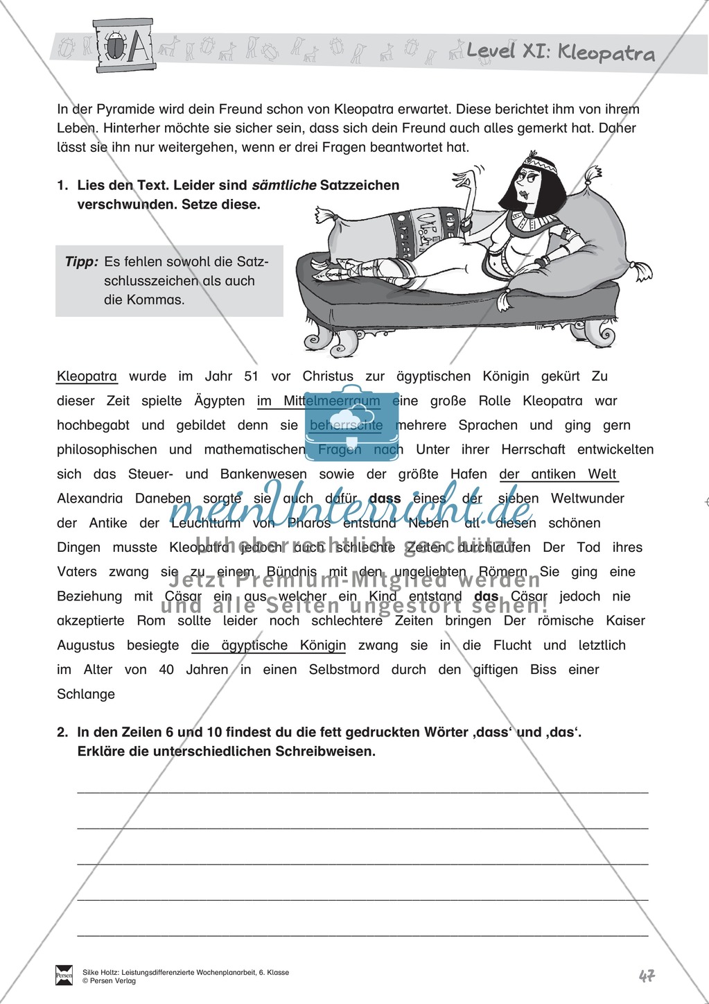 Wochenplanarbeit,