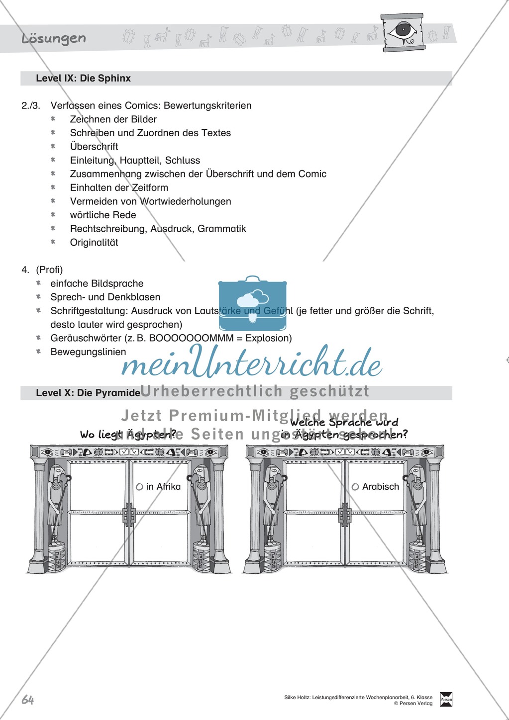 Wochenplanarbeit,
