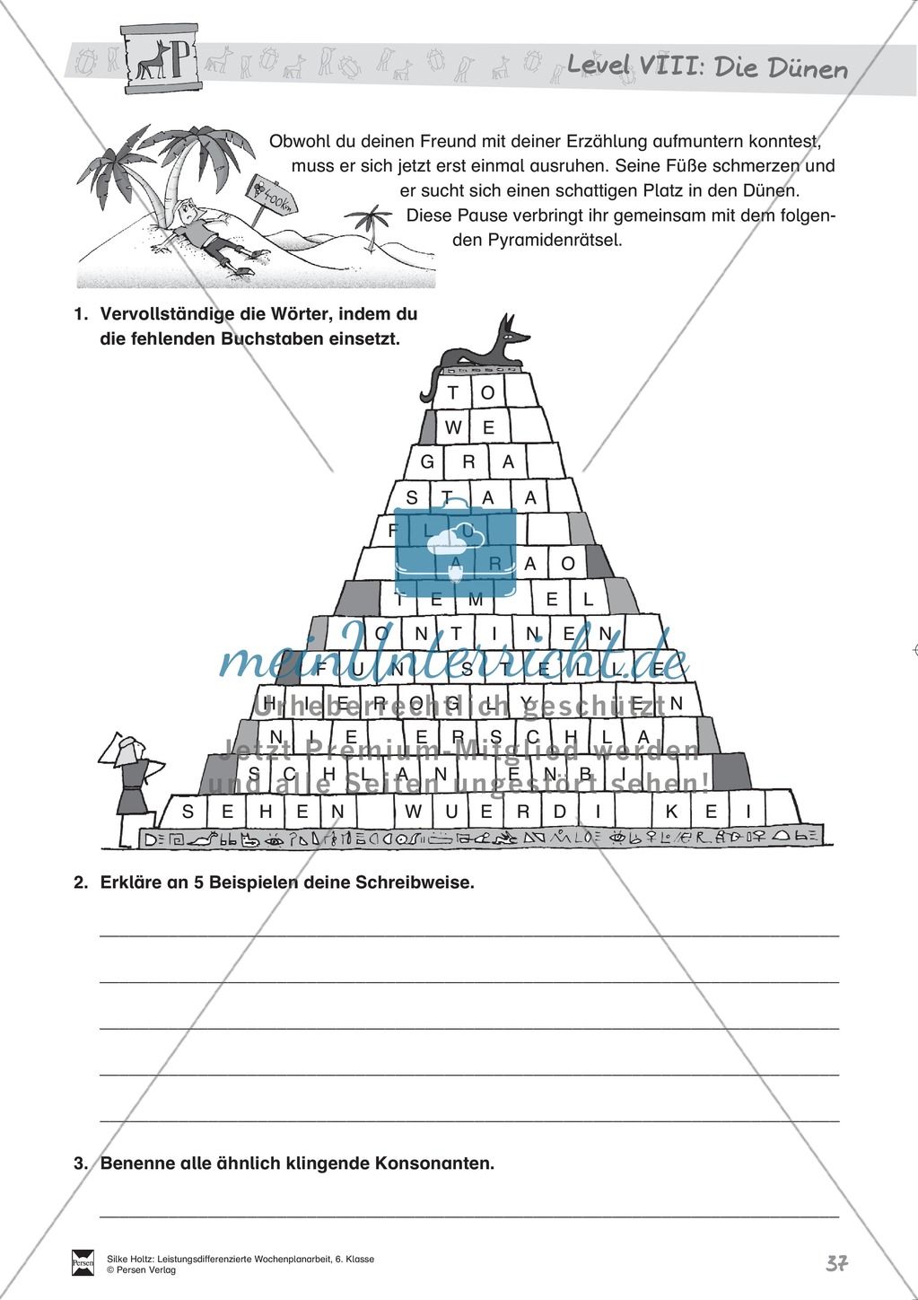 Wochenplanarbeit,