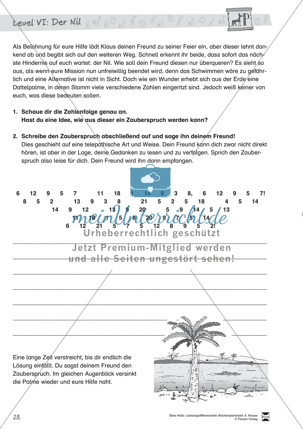 Wochenplanarbeit,