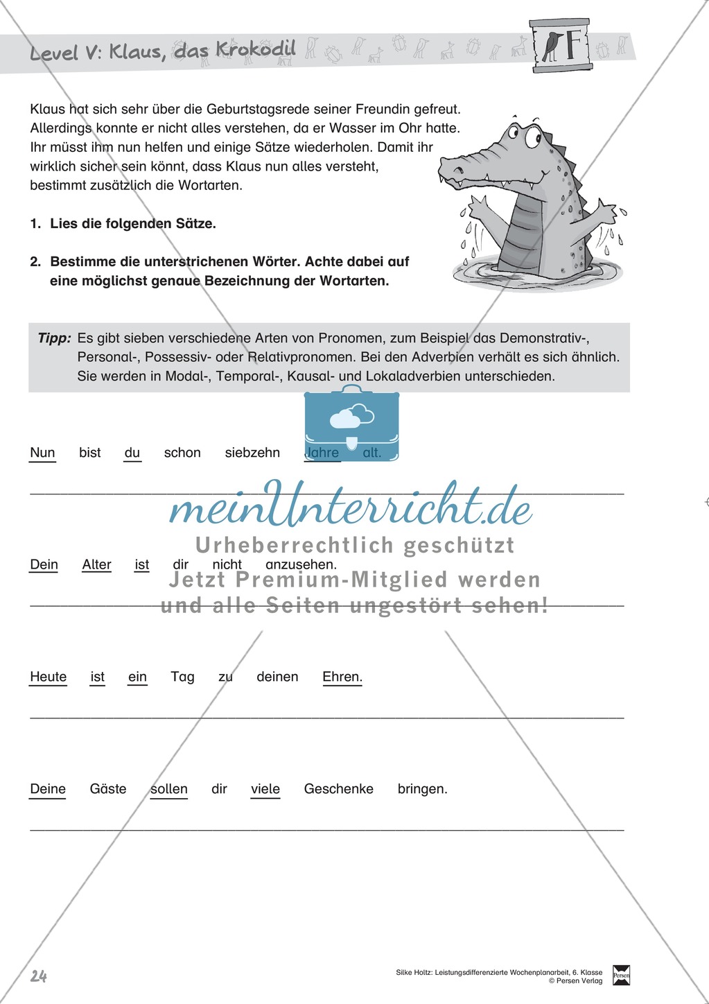 Wochenplanarbeit,