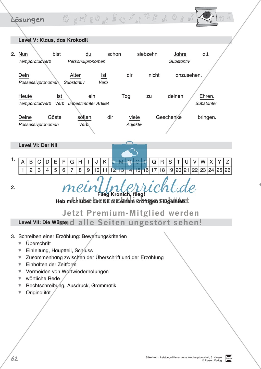 Wochenplanarbeit,