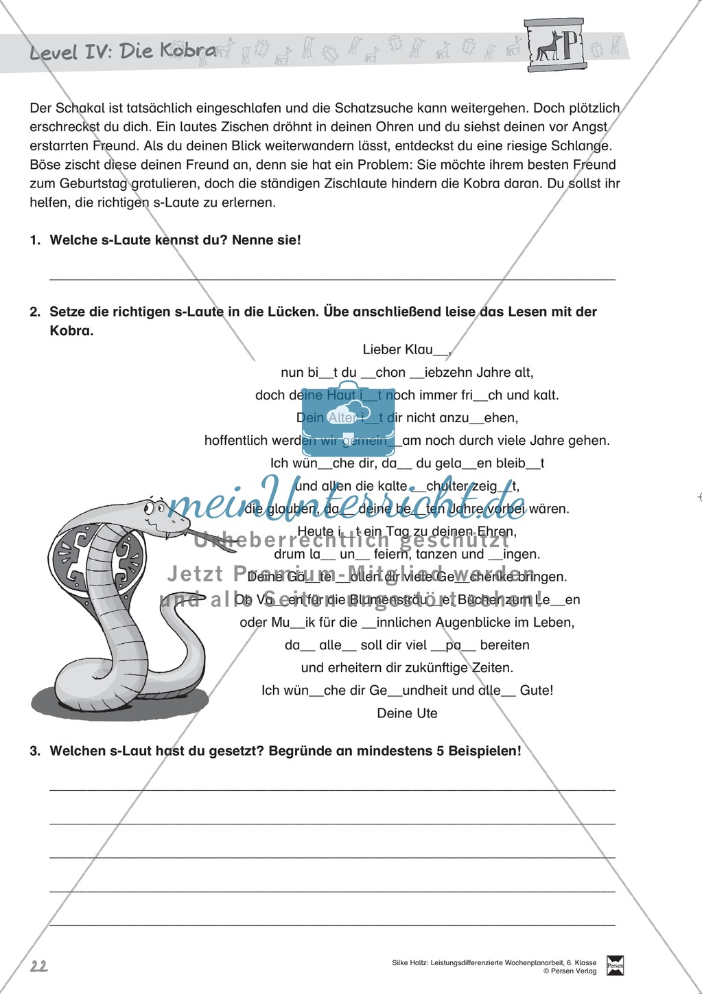 Artikel, Präpositionen und Nomen: Übungen rund um die Klasse Preview 1