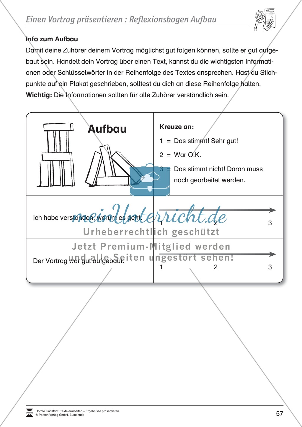 Ergebnisse präsentieren: Lernplakat, Tipps zum Präsentieren und Reflexieonsbögen Preview 11