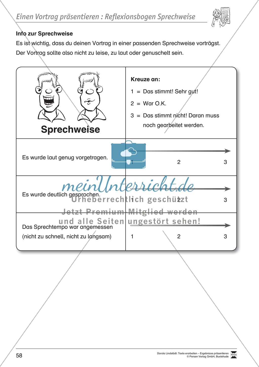 Ergebnisse präsentieren: Lernplakat, Tipps zum Präsentieren und Reflexieonsbögen Preview 12