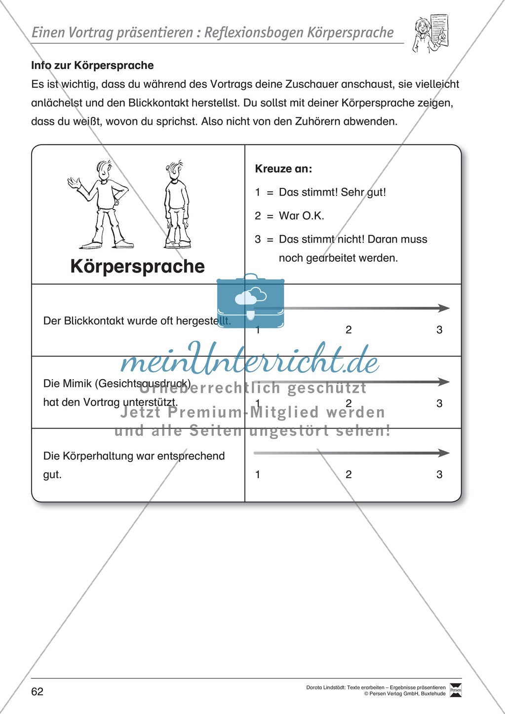 Ergebnisse präsentieren: Lernplakat, Tipps zum Präsentieren und Reflexieonsbögen Preview 16