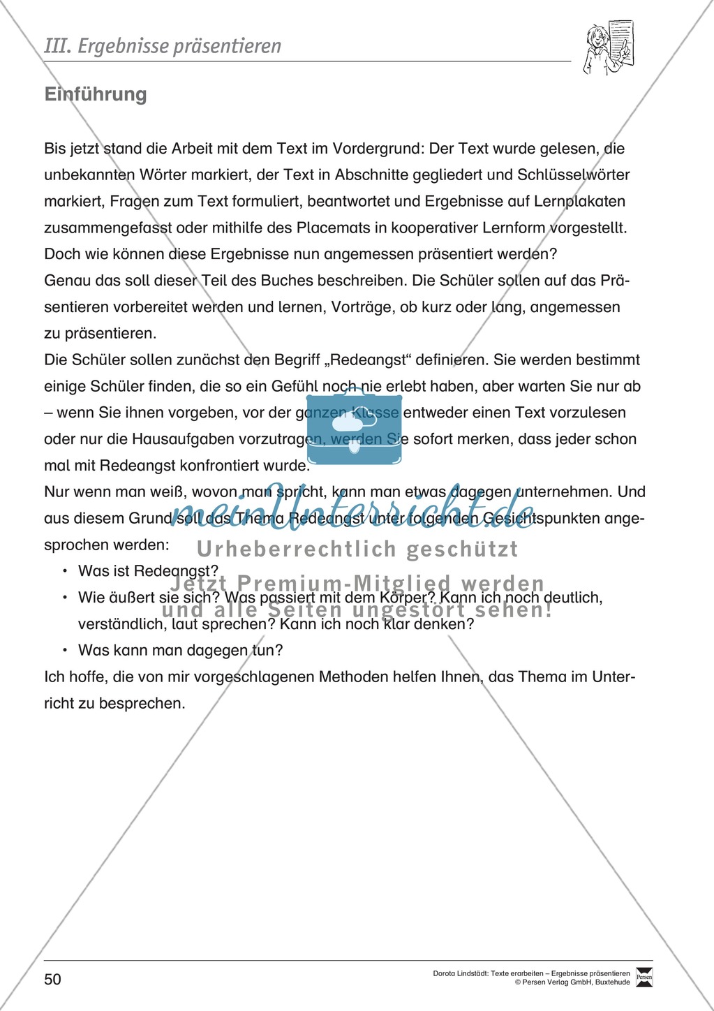 Ergebnisse präsentieren: Lernplakat, Tipps zum Präsentieren und Reflexieonsbögen Preview 4